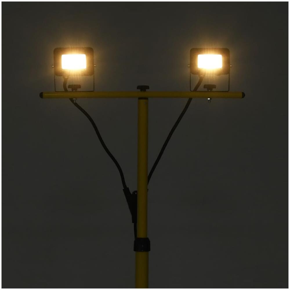 Faretto A Led Con Treppiede 2x10 W Bianco Caldo - Foto 2