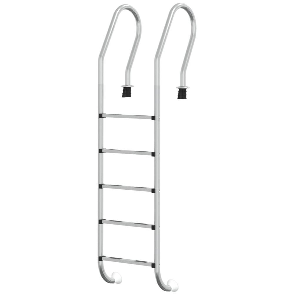 Scala Per Piscina 54x38x211 Cm Acciaio Inox 304 - Foto 2