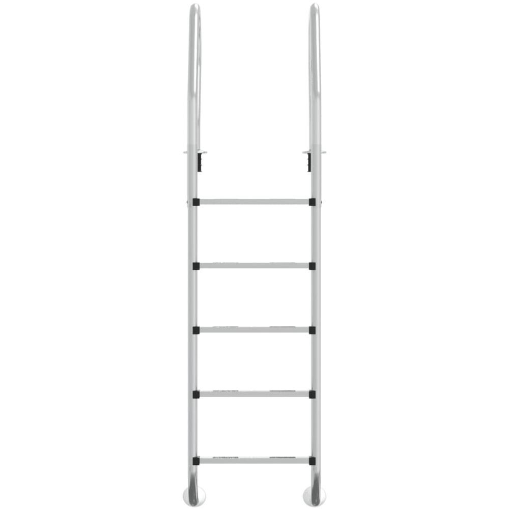 Scala Per Piscina 54x38x211 Cm Acciaio Inox 304 - Foto 3