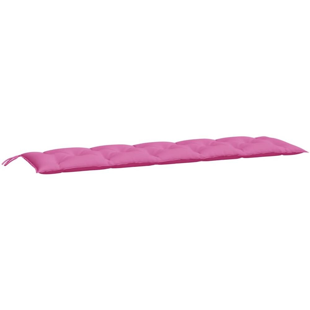 Cuscino Per Panca Rosa 180x50x7 Cm Tessuto - Foto 2
