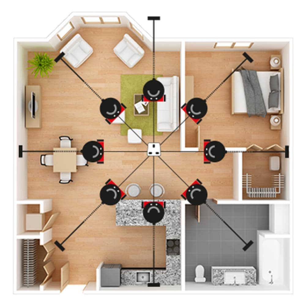 Aspirapolvere con Sacchetto Potenza 620 Watt Colore Blu - Foto 11