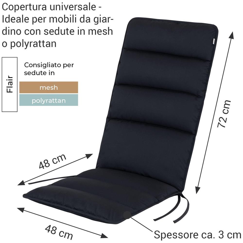 Cuscino per sedia alta FLAIR - 120x48 cm - Oro Brunito - Set da 2 - Foto 2