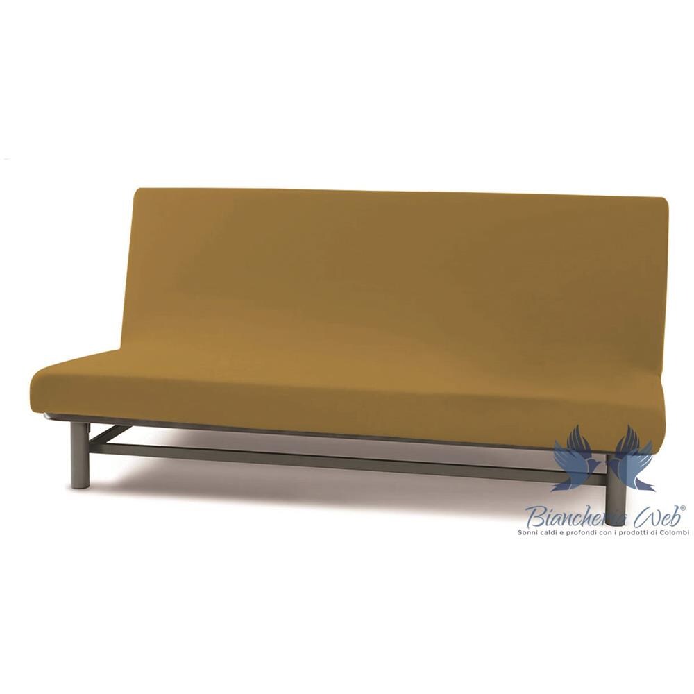 Copridivano Genius Queen Senza Braccioli In Tinta Unita 3 Posti Biscotto 1010 - Foto 2
