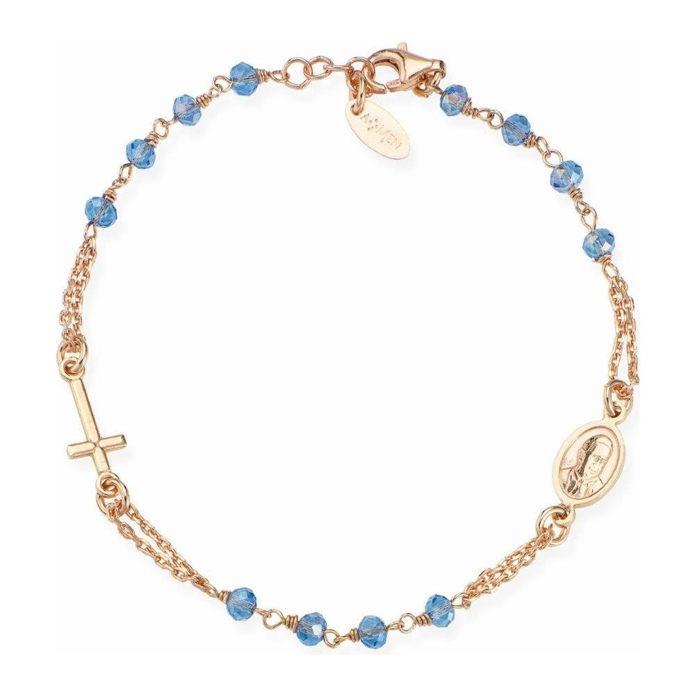 Bracciale In Argento 925 - Collezione Rosari - Colore Rosè - Misura Unica - Foto 1