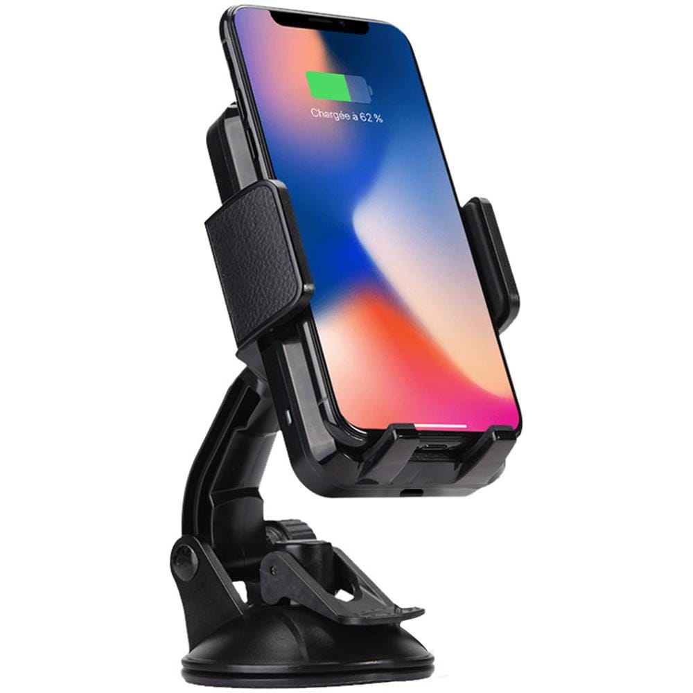 Supporto Auto Caricatore Qi Smartphone Fissaggio Parabrezza / griglia - Foto 1