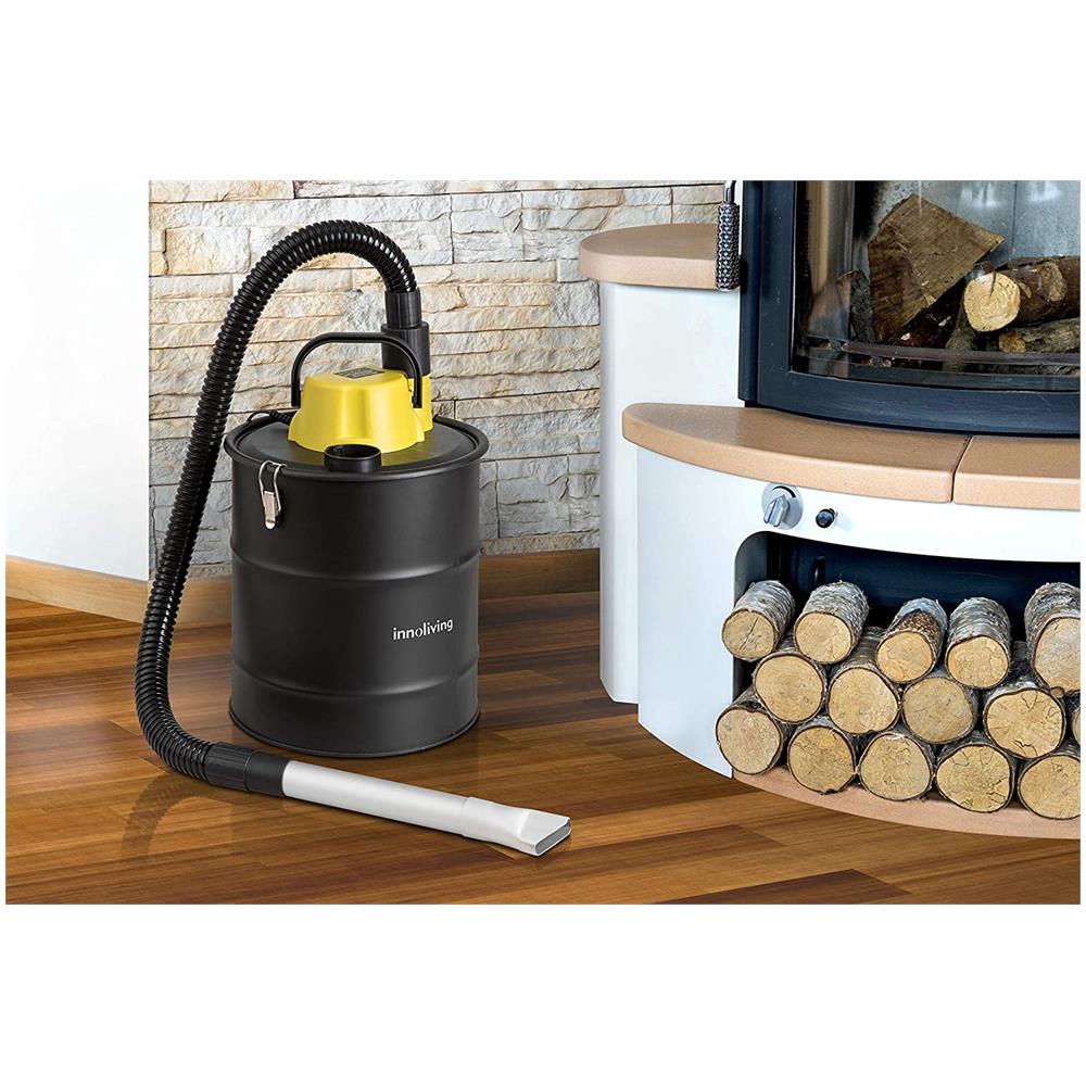 Bidone Aspiracenere Elettrico Capacità 20 Litri Potenza 800/1200 Watt FIltro HEPA Colore Nero - Foto 2