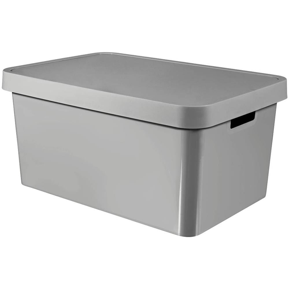 Contenitore Grigio Con Coperchio 45l Curver Infinity - Foto 1