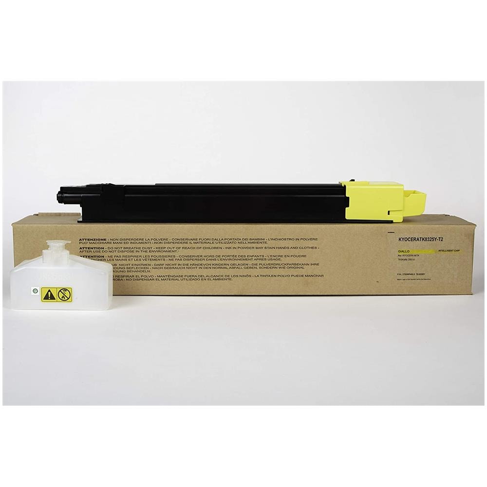 TONER COMPATIBILE - Kyocera Tk-8325y Giallo 1t02npanl0 Per Taskalfa 2551ci Fornito Di Intelligent Chip Capacità 12000 Copie Made In Italy - Foto 1