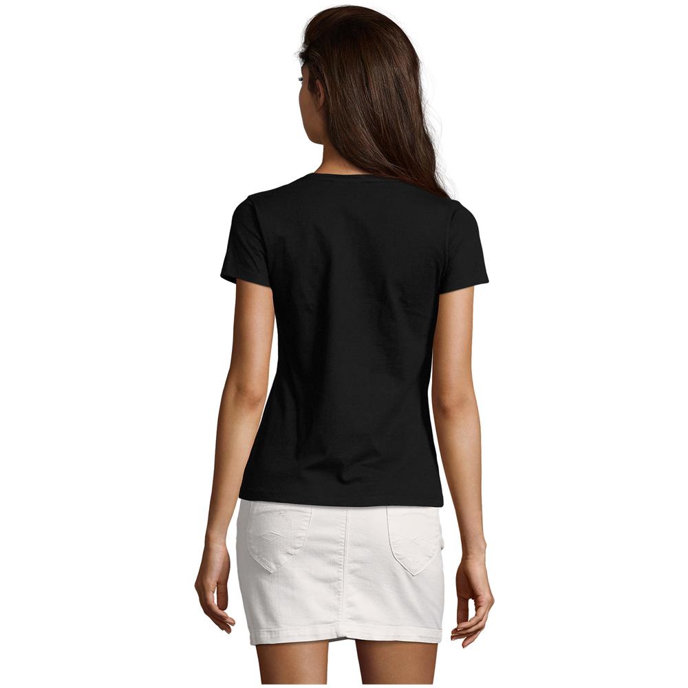 T-shirt Da Donna Con Scollo A V Imperial V Taglia M Nero Profondo - Foto 2
