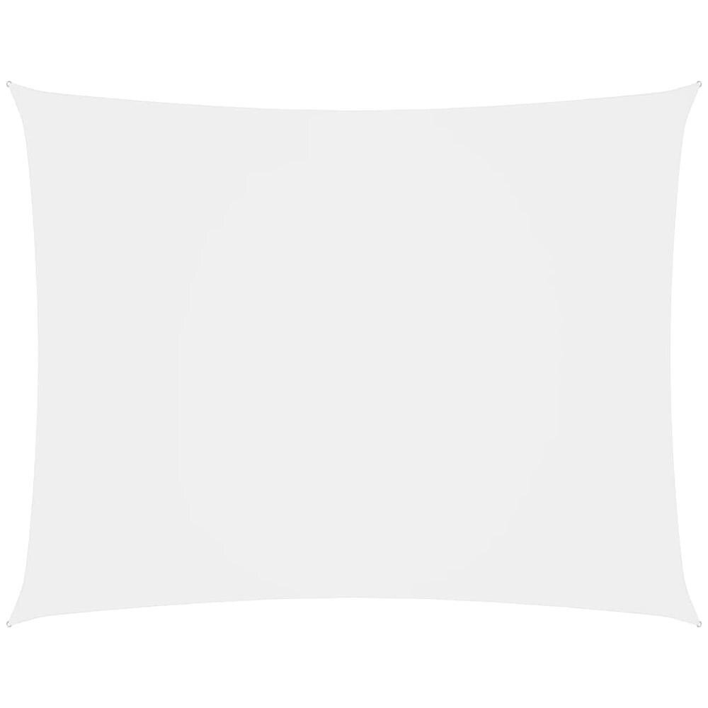 Parasole a Vela Oxford Rettangolare 2,5x3,5 m Bianco - Foto 1