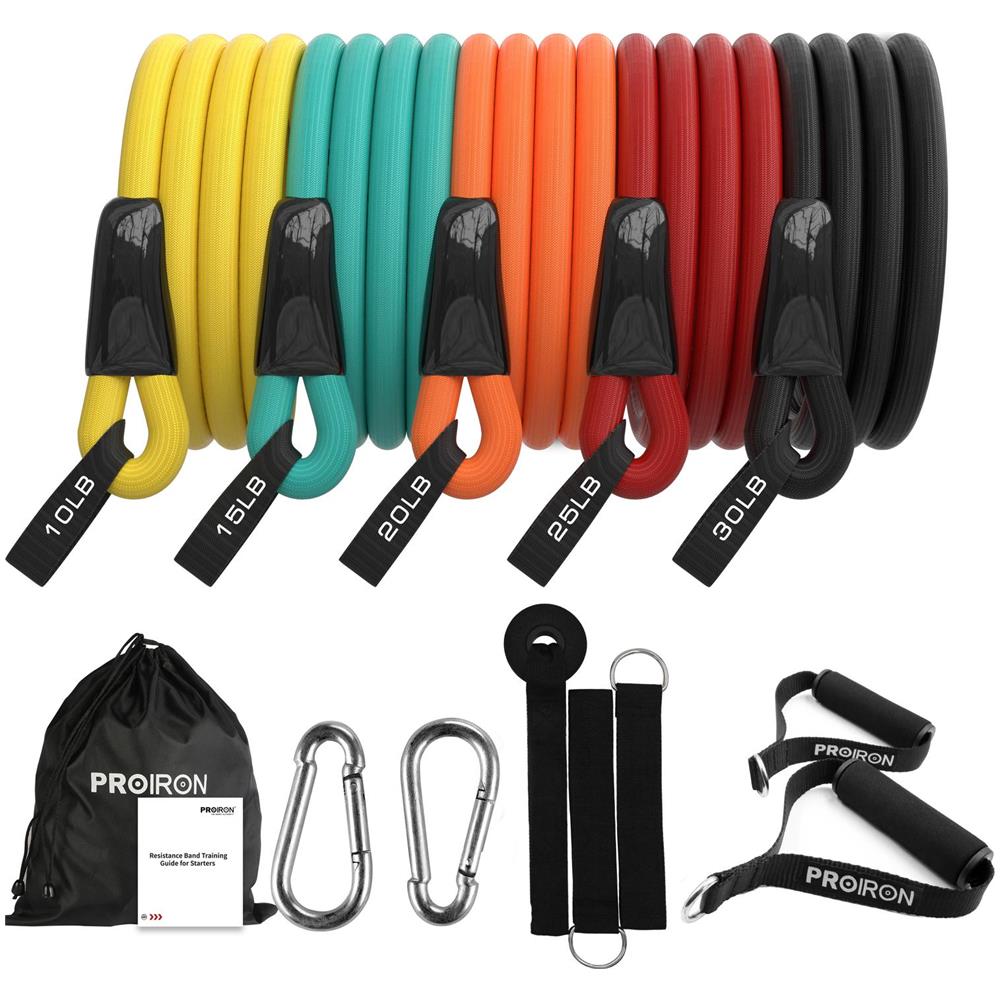 Set Di Fasce Elastiche Per Esercizi Multicolori, Schiuma, Gomma, 160 Cm - Foto 1