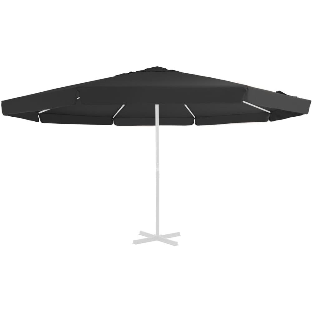 Telo di Ricambio per Ombrellone Nero 500 cm - Foto 1