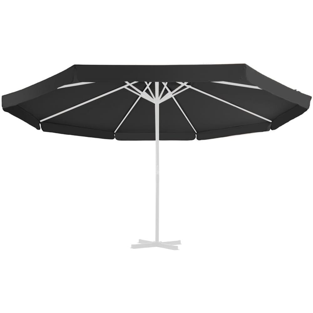 Telo di Ricambio per Ombrellone Nero 500 cm - Foto 2