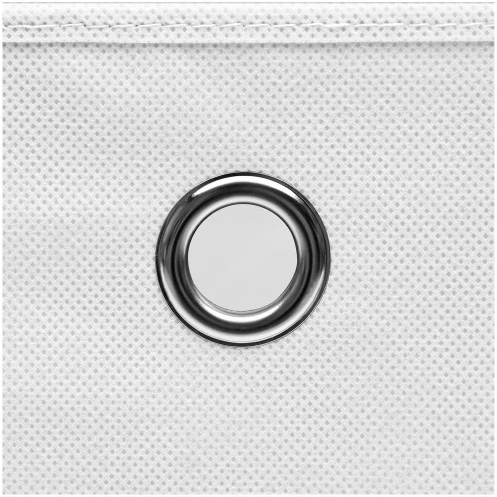Contenitori con Coperchi 10 pz 28x28x28 cm Bianco - Foto 3
