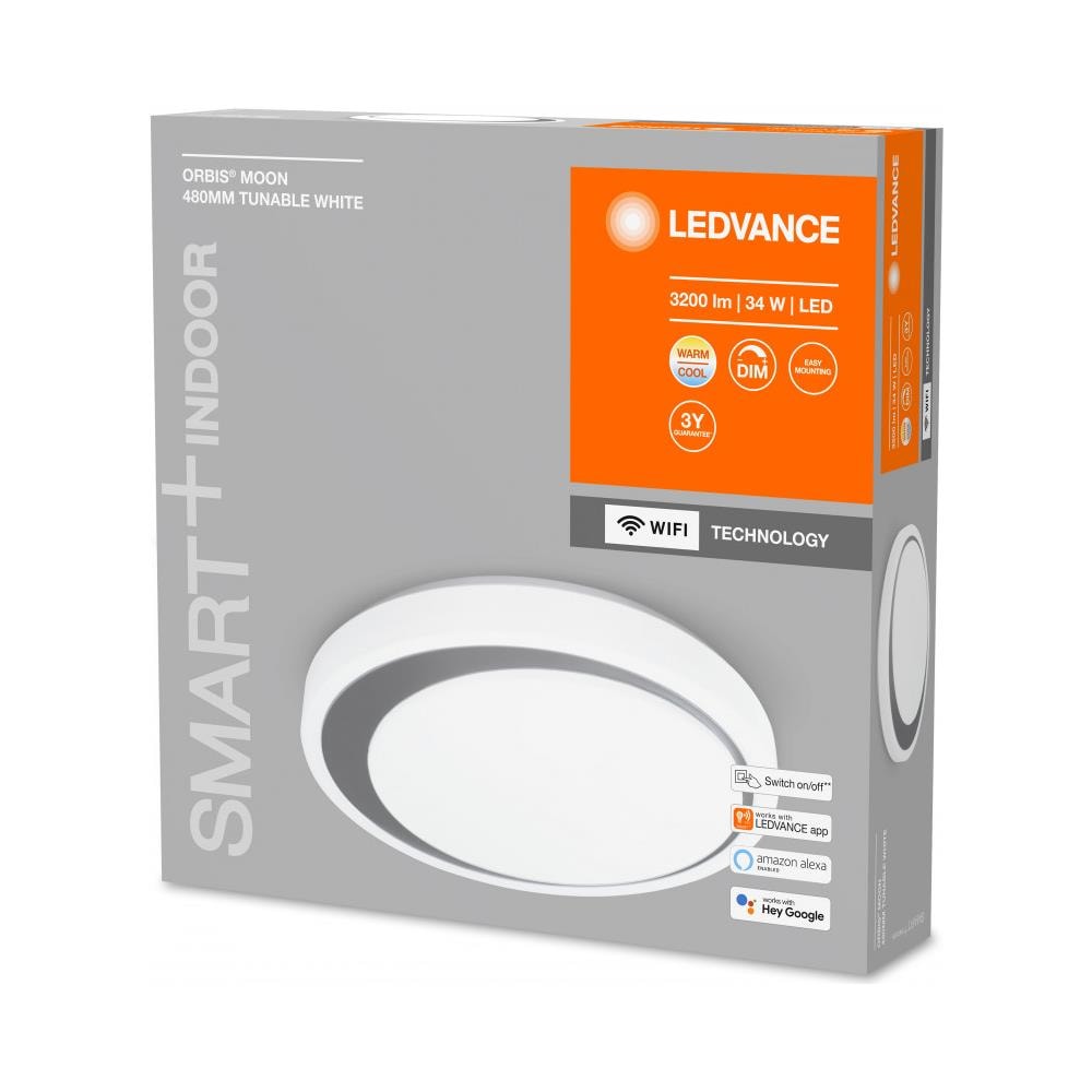 Ledvance Plafoniera Led Intelligente, Wifi, Smart+ Tunable White / 32 W, 220…240 V, Ampiezza Fascio Luminoso: 110°, Tunable White, 3000…6500 K, Materiale: Polymethylmethacrylat (pmma)  - Foto 2