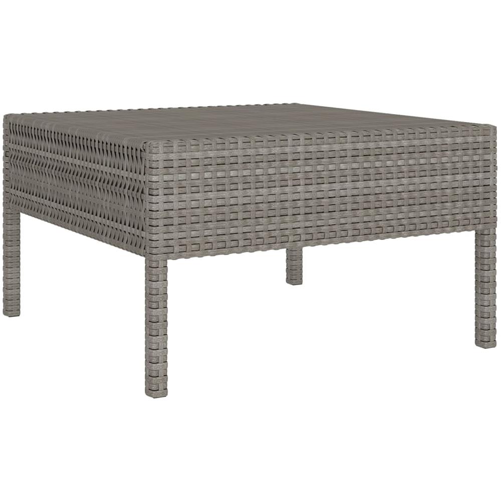 Set Divani Da Giardino 9 Pz Con Cuscini In Polyrattan Grigio - Foto 3
