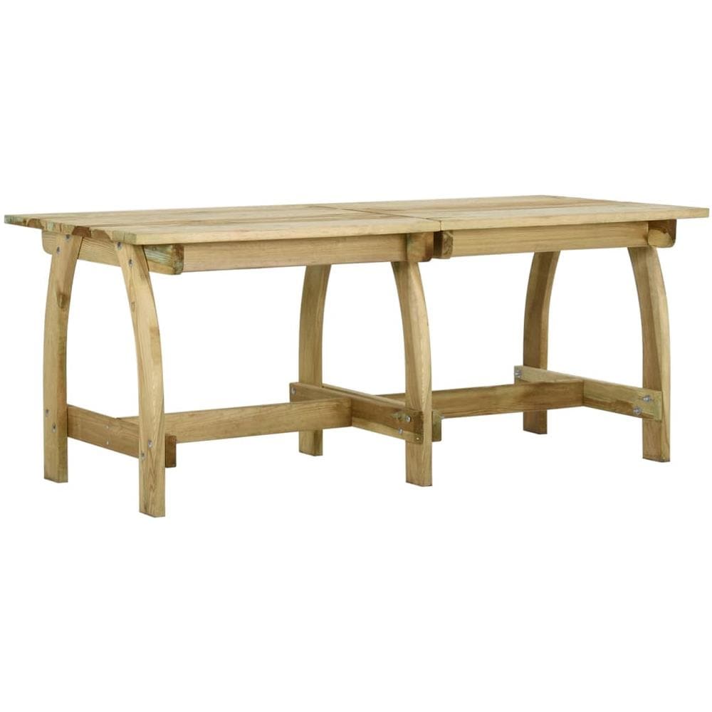 Tavolo Da Giardino 220x74x75 Cm In Legno Di Pino Impregnato - Foto 1