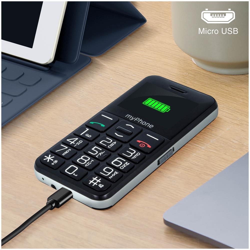 Telefono Per Senior Halo, Con Interfaccia Semplice E Tasto Sos Nero - Foto 2