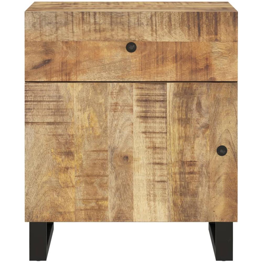Comodino 50x33x60cm Legno Massello Di Mango E Legno Multistrato - Foto 3