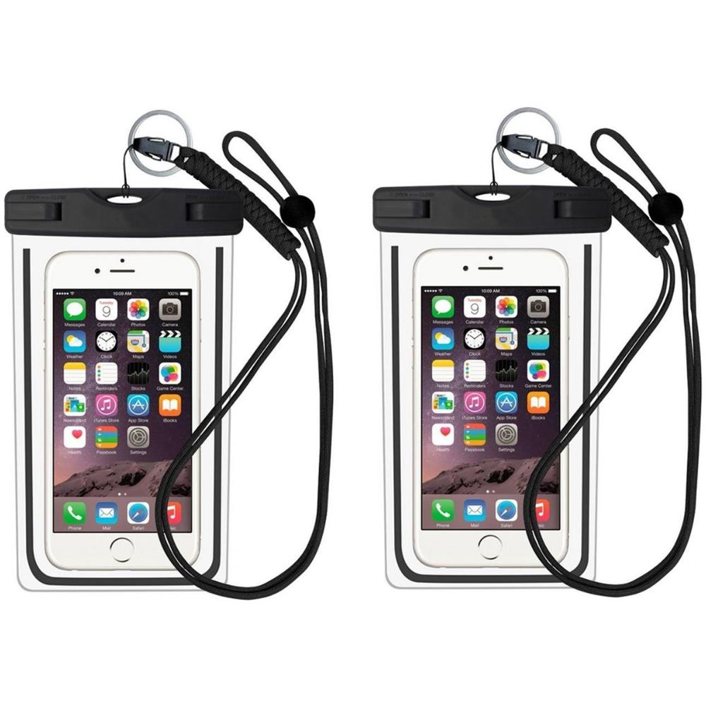 Custodia Cellulare Impermeabile Per Smartphone Universale Nera 2 Pacchi - Foto 1