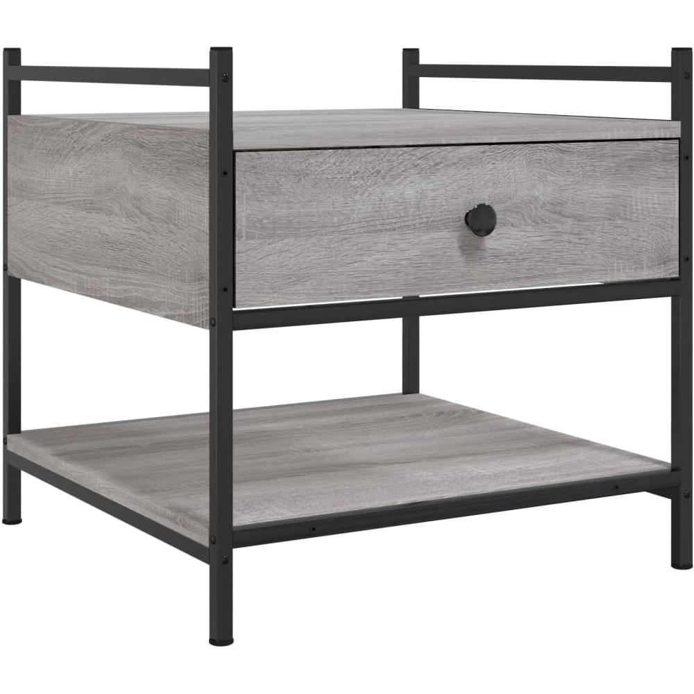 Tavolino Da Salotto Grigio Sonoma 50x50x50 Cm Legno Multistrato - Foto 2