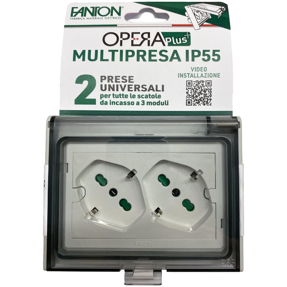 421021PAR presa energia 2 x Type F + Type L Grigio - Foto 1