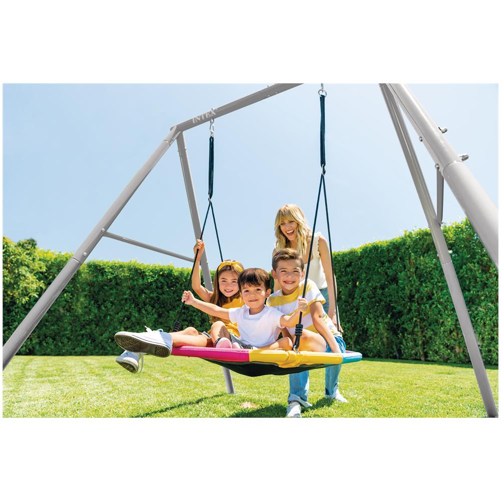 Altalena Da Giardino Con Dondolo A Nido Ottagonale Per Bambini 3-10 Anni 44112 - Foto 9