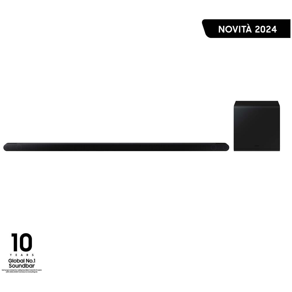 Soundbar HW-S800D /ZF Serie S, 10 Speaker, Wireless Dolby Atmos, Audio a 3.1.2 Canali, Q-Simphony, Alexa integrato e compatibile con Google Assistant, Titan Black 2024 - Foto 2