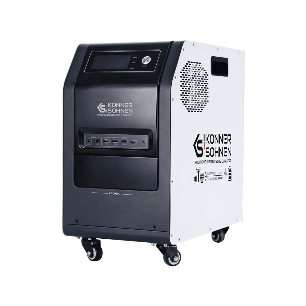 KS 3000PS Stazione di Alimentazione Portatile 3-in-1 Potenza nominale, W 3000 Forma d'onda di uscita CA Onda Sinusoidale Pura - Foto 1
