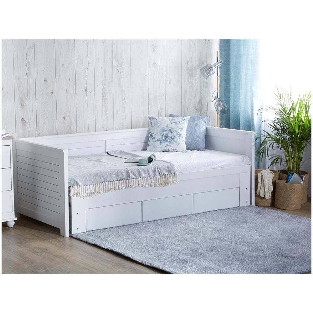 Letto Regolabile Moderno In Color Bianco 90/180x200cm Cahors - Foto 1