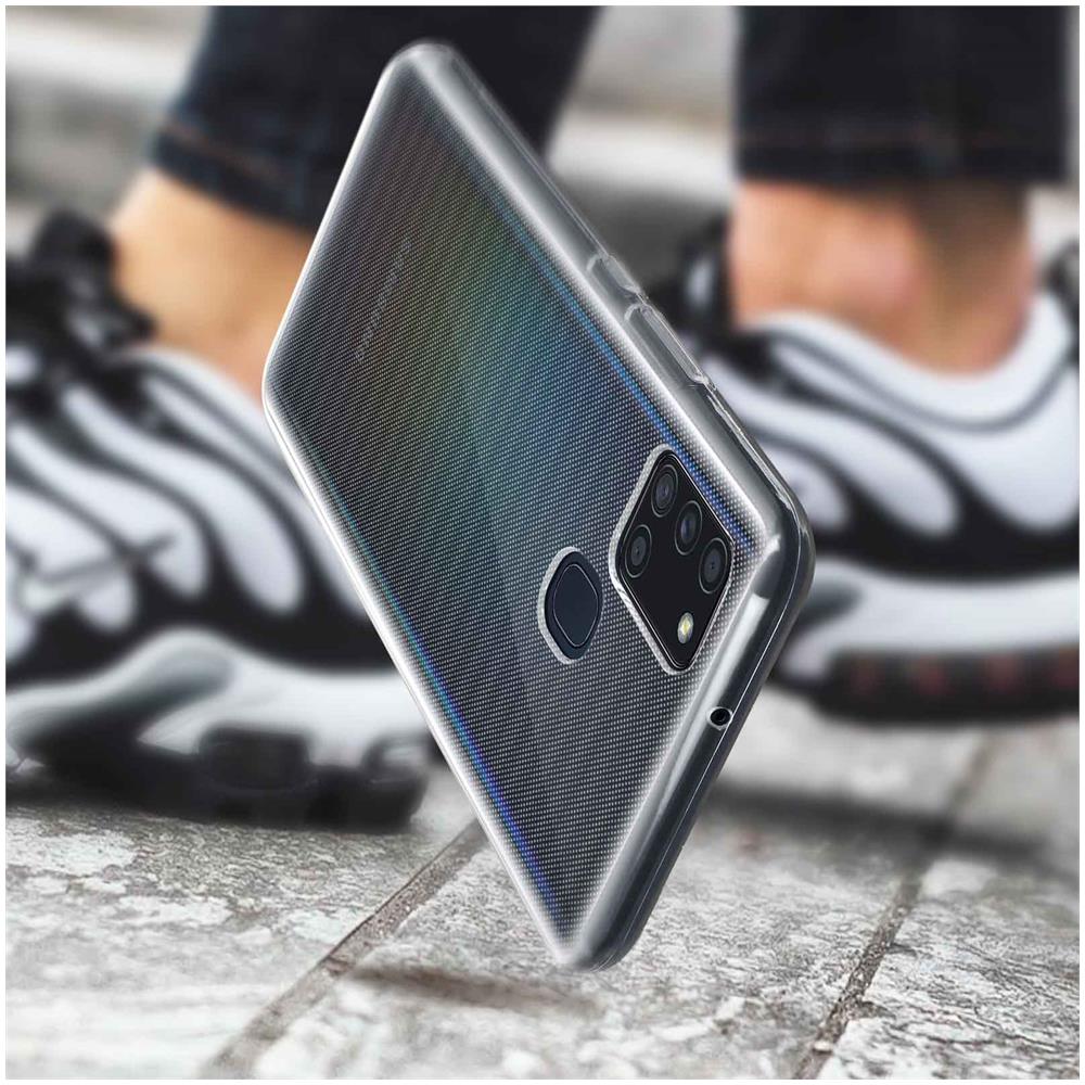 Cover Samsung Galaxy A21s Protezione Silicone Morbido Antishock Trasparente - Foto 2