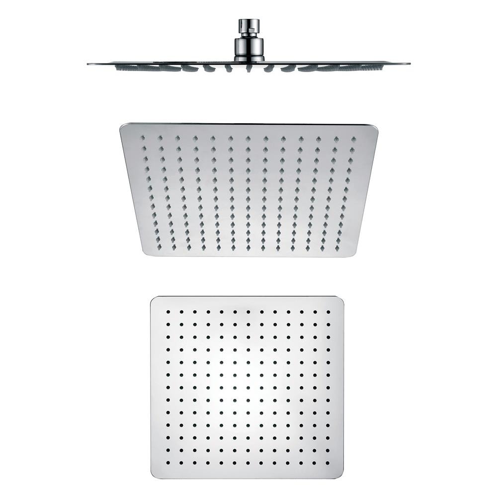Soffione Doccia Quadrato Acciaio Inox 2 Mm Spessore Effetto Pioggia Varie Misure Bagno *** Misure : 300x300x2 Mm 169 Ugelli - Foto 1
