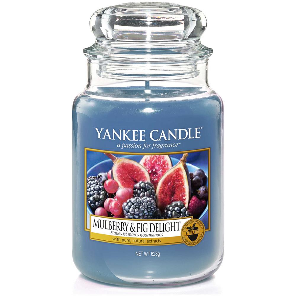 Mulberry & Fig Delight Candela In Giara Grande Yankee Candle Multicolore - Foto 4