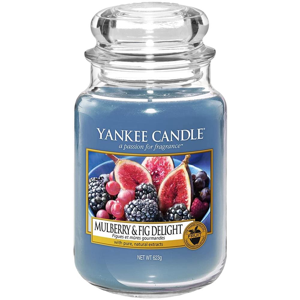 Mulberry & Fig Delight Candela In Giara Grande Yankee Candle Multicolore - Foto 1