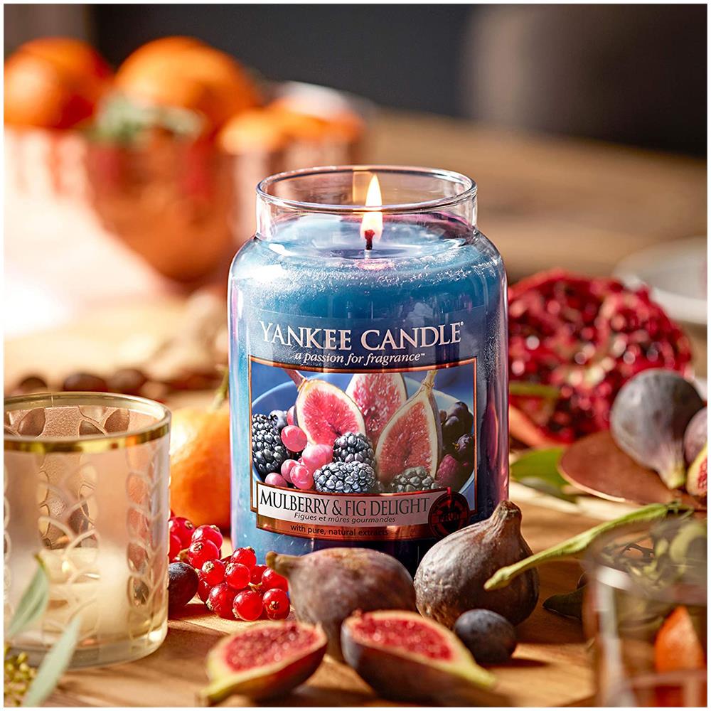 Mulberry & Fig Delight Candela In Giara Grande Yankee Candle Multicolore - Foto 2