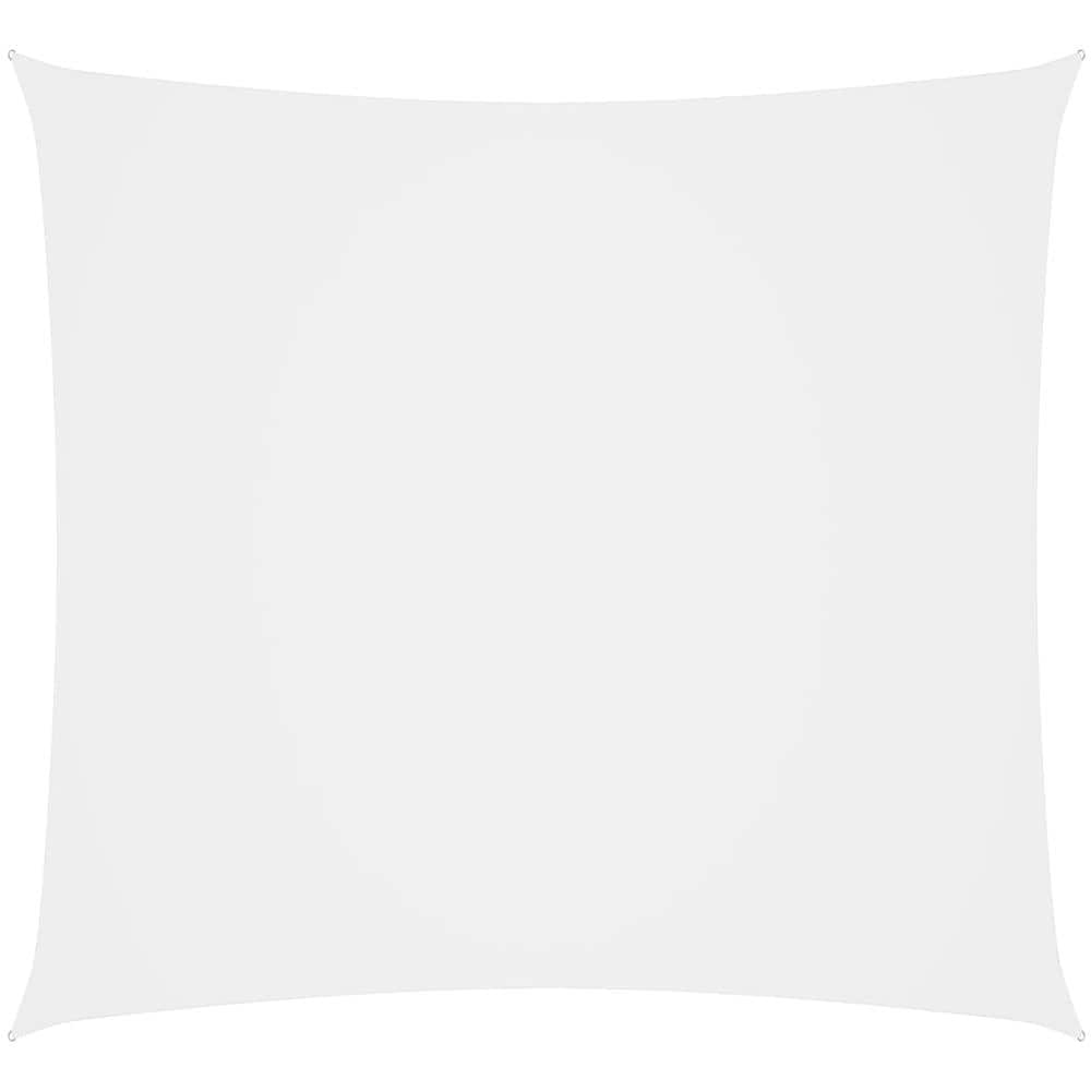 Parasole a Vela in Tela Oxford Quadrato 3x3 m Bianca - Foto 1