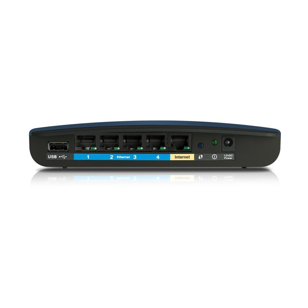 Wireless Router Linksys E3200 - IEEE 802.11n - 2,40 GHz ISM band - 5 GHz Banda UNII - 6 x Antenna - 300 Mbps Velocità wireless - 4 x Porta di rete - 1 x Porta banda larga - USB - Gigabit Ethernet Desktop - Foto 2