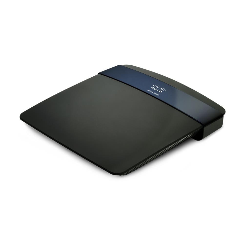 Wireless Router Linksys E3200 - IEEE 802.11n - 2,40 GHz ISM band - 5 GHz Banda UNII - 6 x Antenna - 300 Mbps Velocità wireless - 4 x Porta di rete - 1 x Porta banda larga - USB - Gigabit Ethernet Desktop - Foto 1