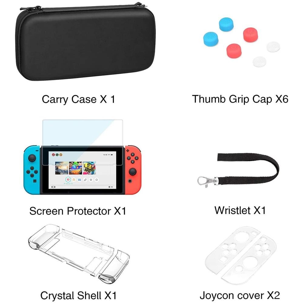 Custodia Per Nintendo Switch Con Accessori Nero - Foto 2