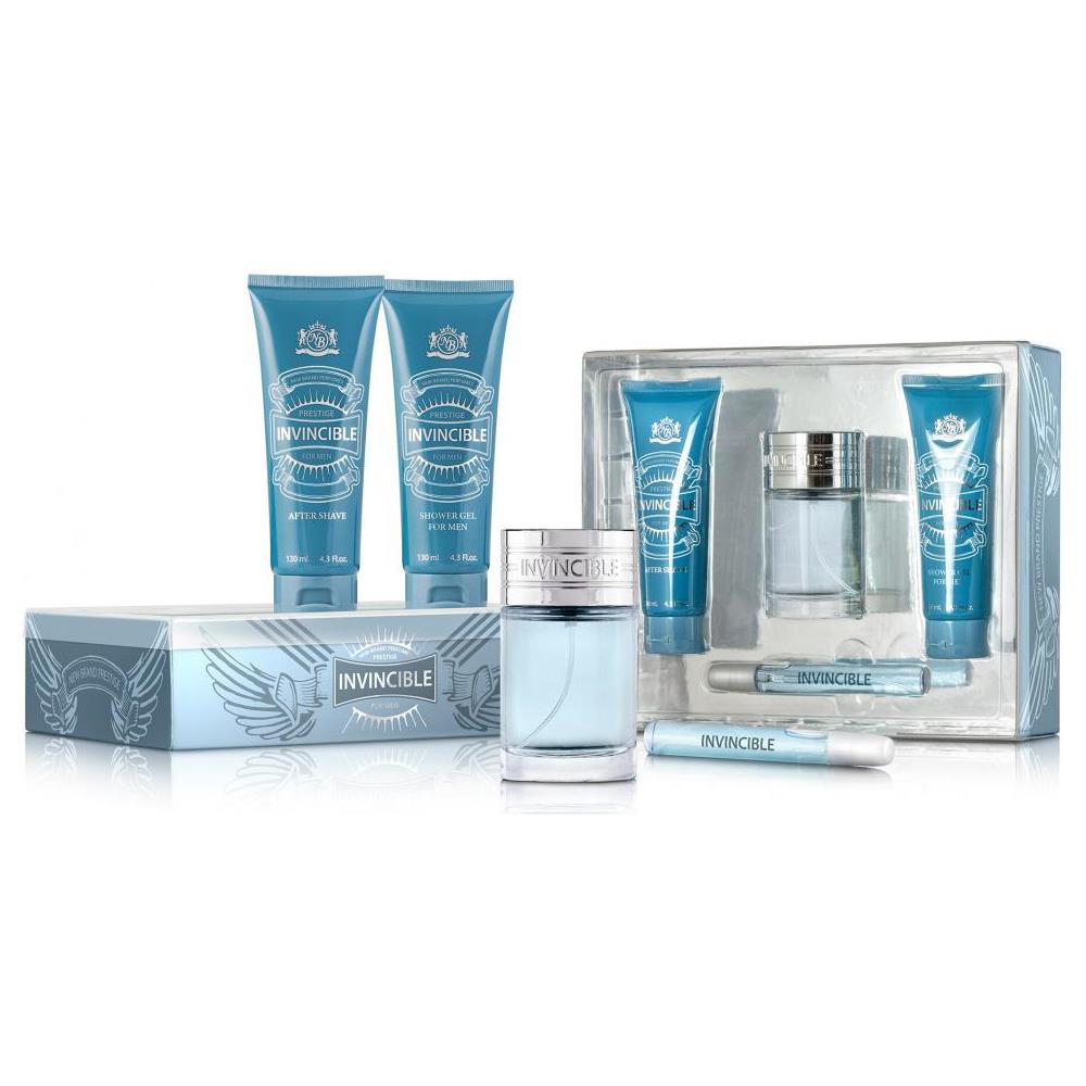 Set Profumo Invincible Men Azzurro 375 Ml 4 Pezzi - Foto 1