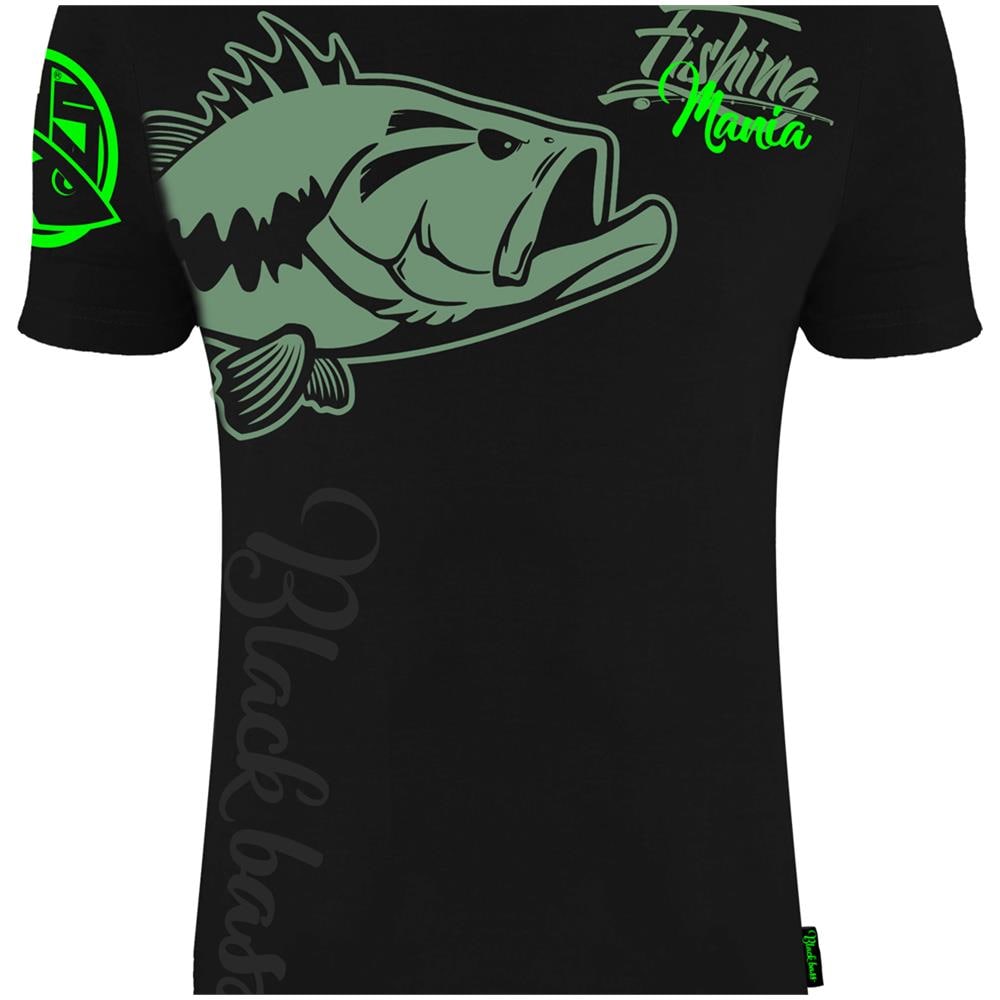 T-shirt Black Bass Mania Nero Xxl - Foto 2