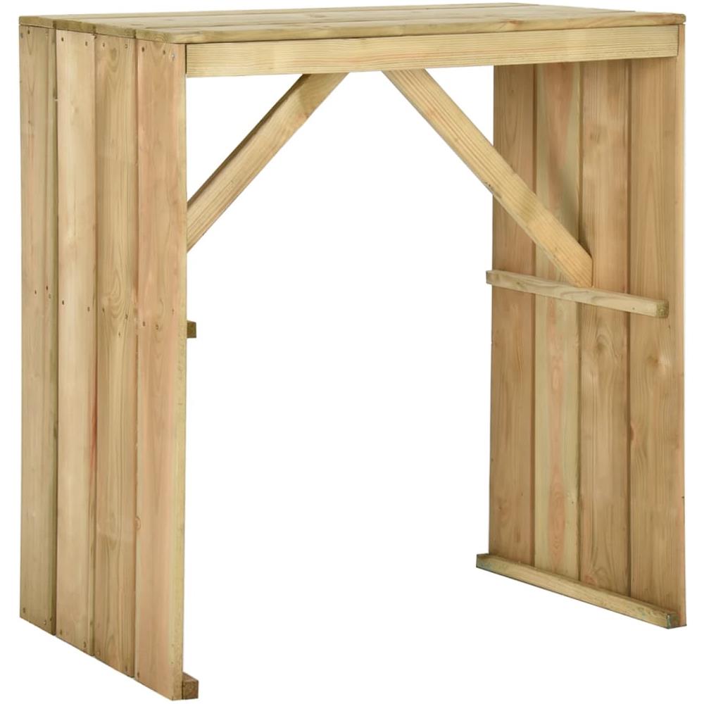 Tavolo Da Bar 100x60x110 Cm In Legno Di Pino Impregnato - Foto 1