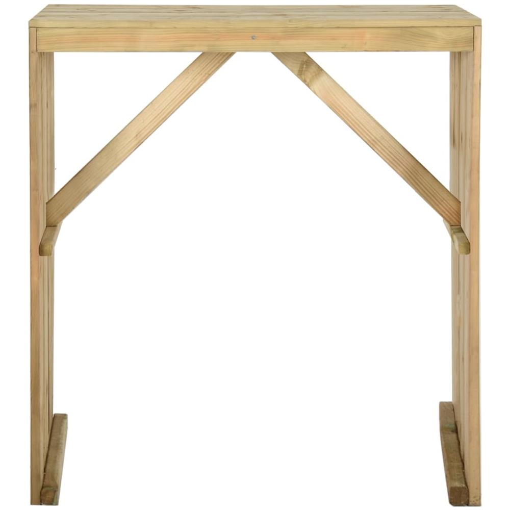 Tavolo Da Bar 100x60x110 Cm In Legno Di Pino Impregnato - Foto 3