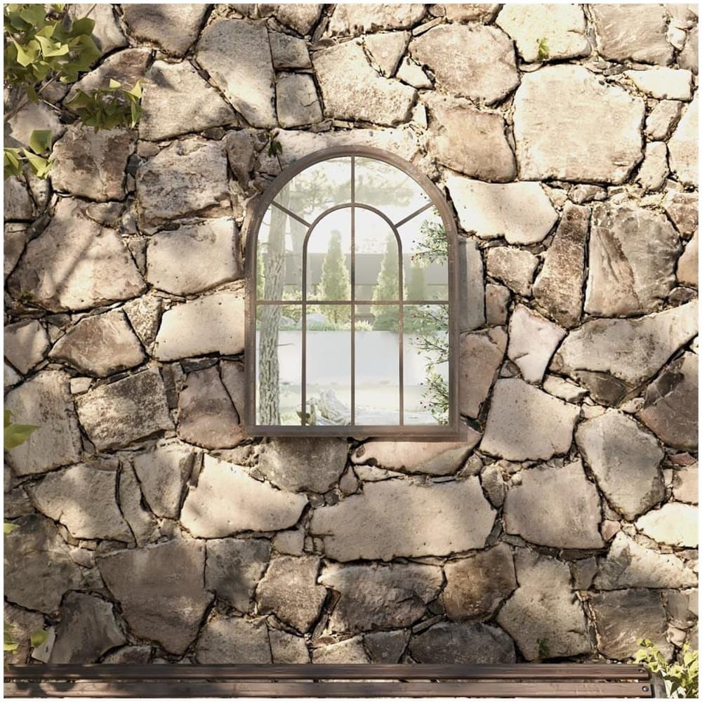 Specchio Da Giardino Sabbia 60x45 Cm In Ferro Per Uso Esterno - Foto 1