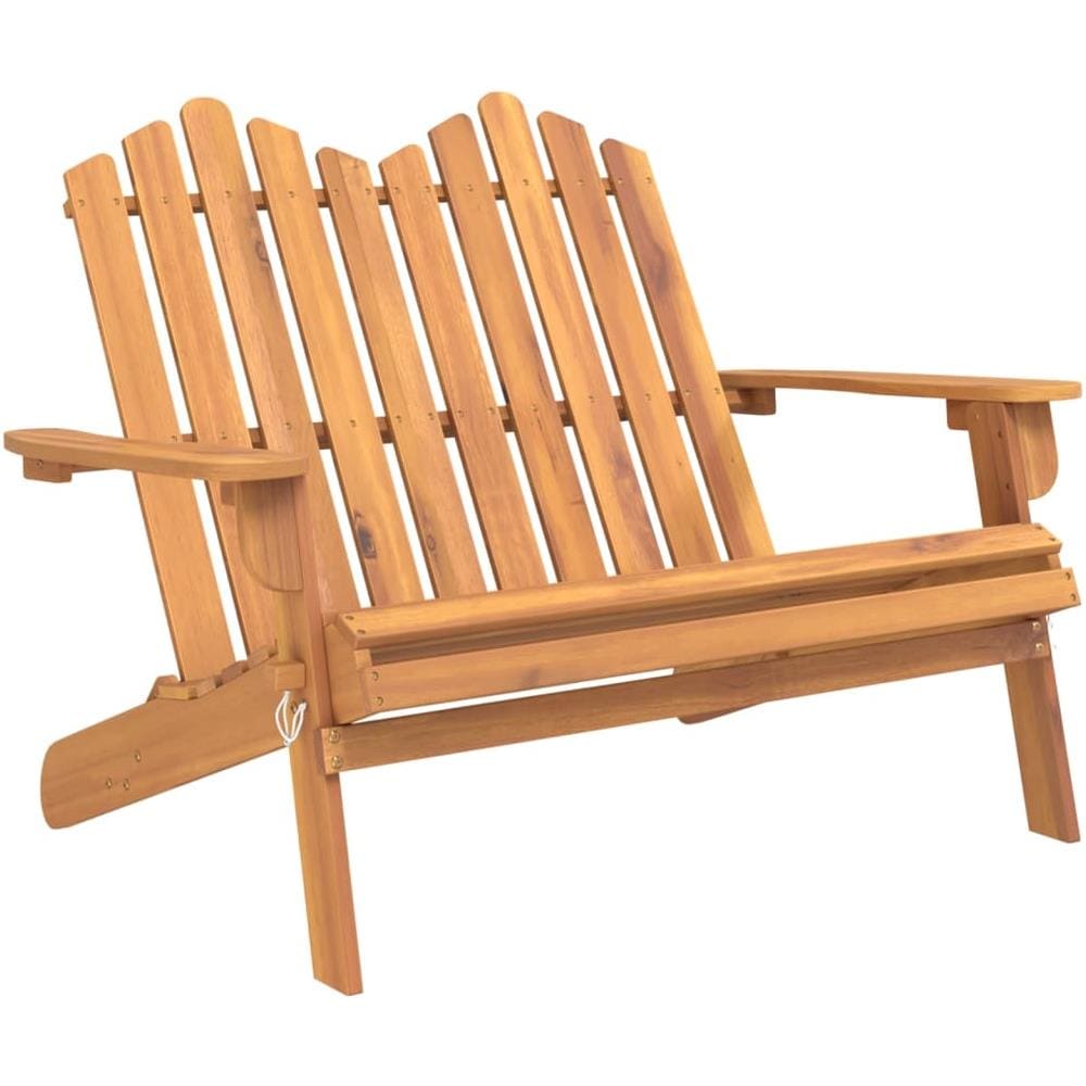 Panchina da Giardino Adirondack 126 cm Legno Massello di Acacia - Foto 2