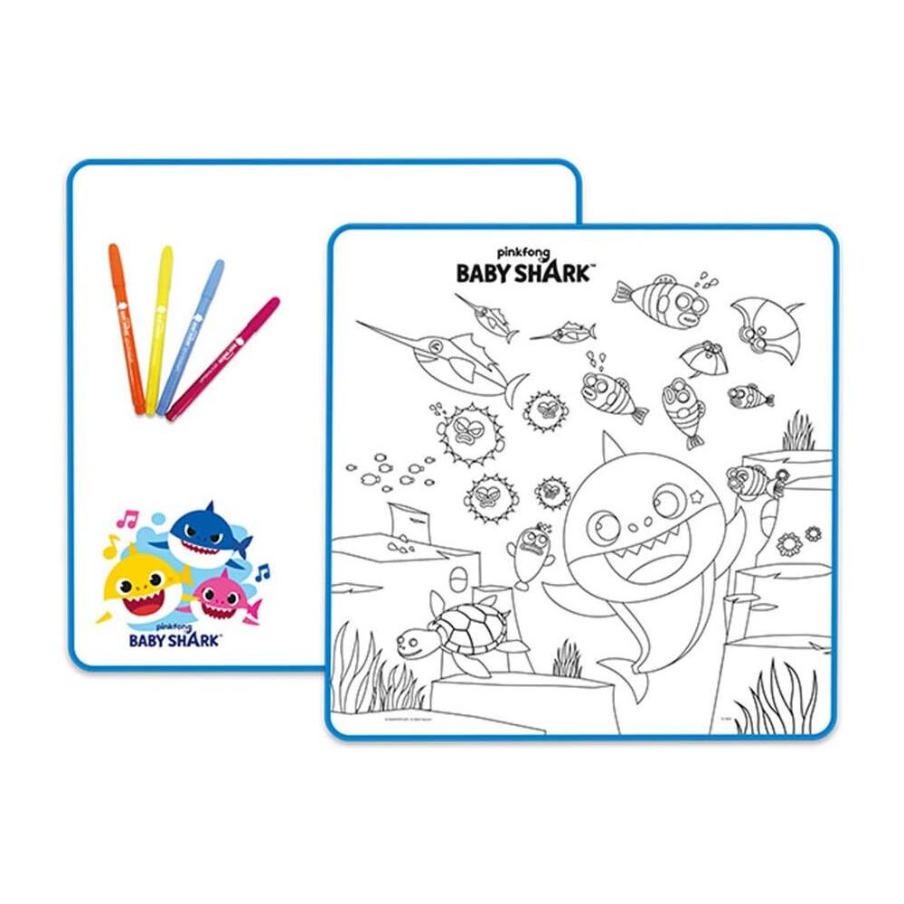 Baby Shark-tappeto Da Colorare - Foto 1