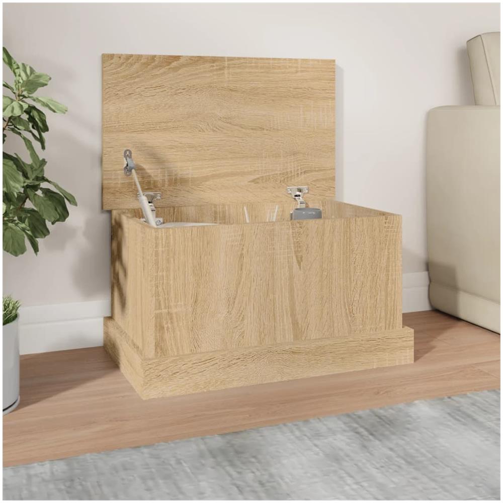 Contenitore Rovere Sonoma 50x30x28 cm Legno Multistrato - Foto 1