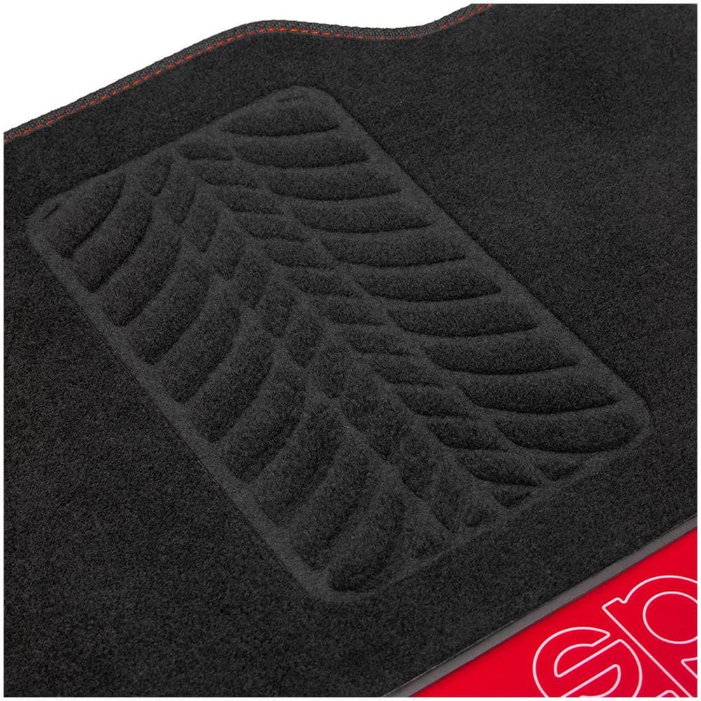 Set 4 Tappetini Neri Universali 2 Anteriori Con Logo E 2 Posteriori Per Auto In Moquette - Foto 2