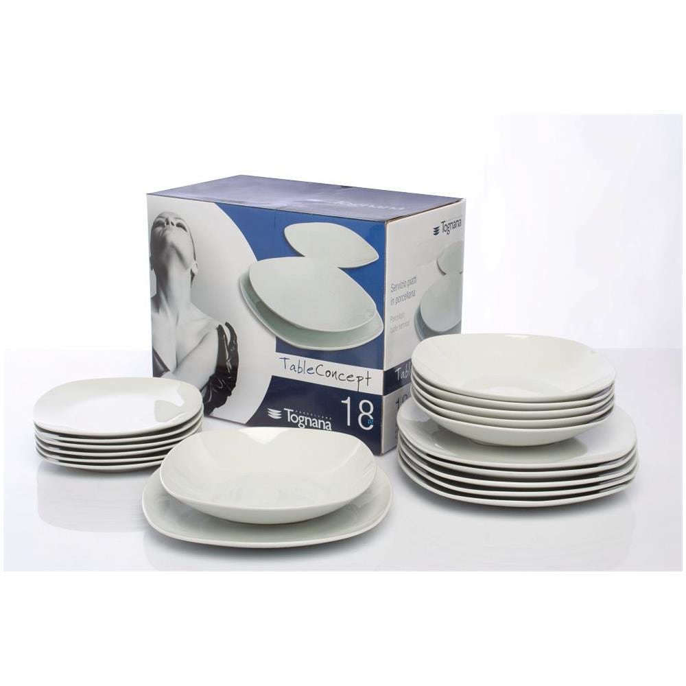 SE070180000 servizio da tavola 18 pz Porcellana Bianco - Foto 1