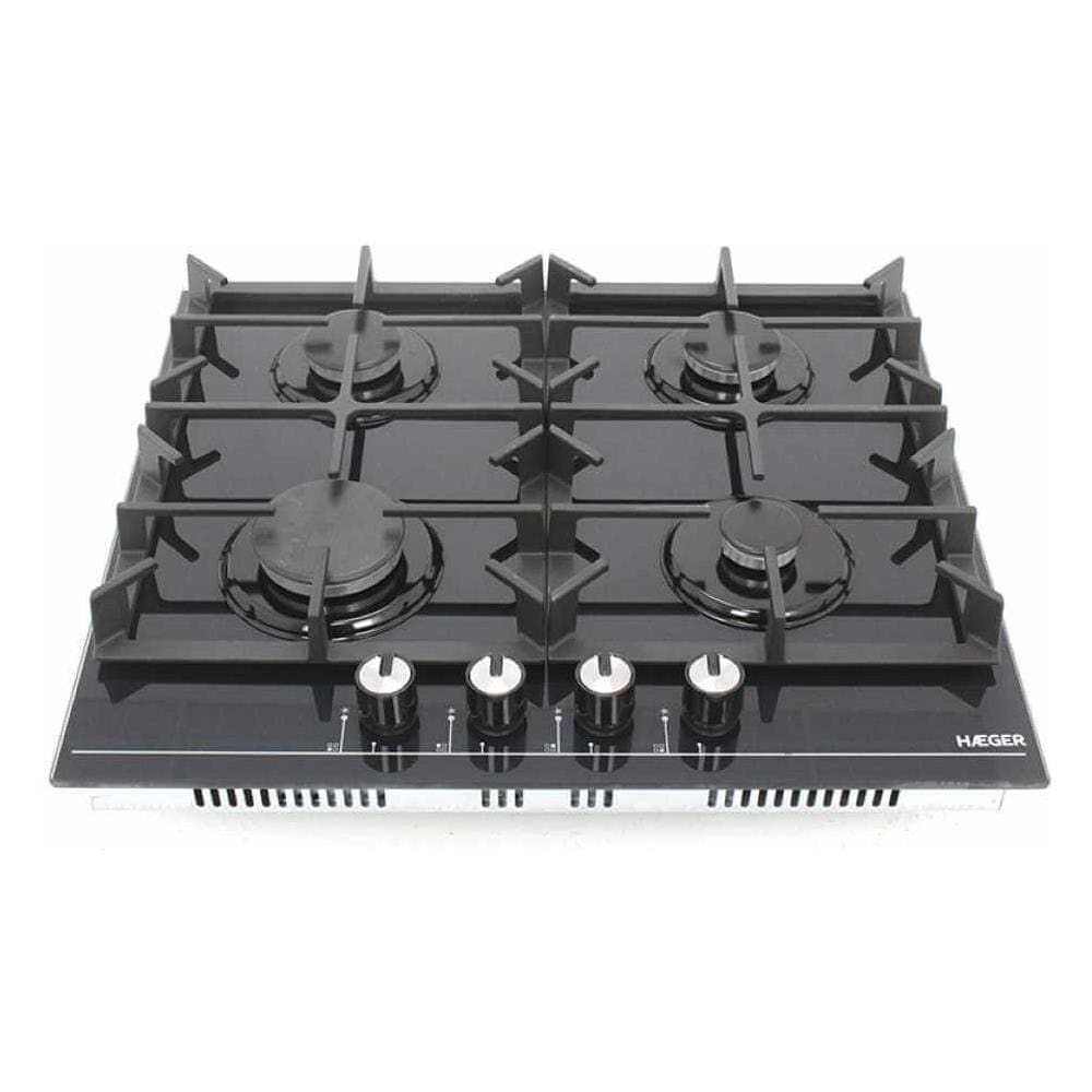 PG-4GG. 007A piano cottura Nero Da incasso 60 cm Gas 4 Fornello (i) - Foto 1